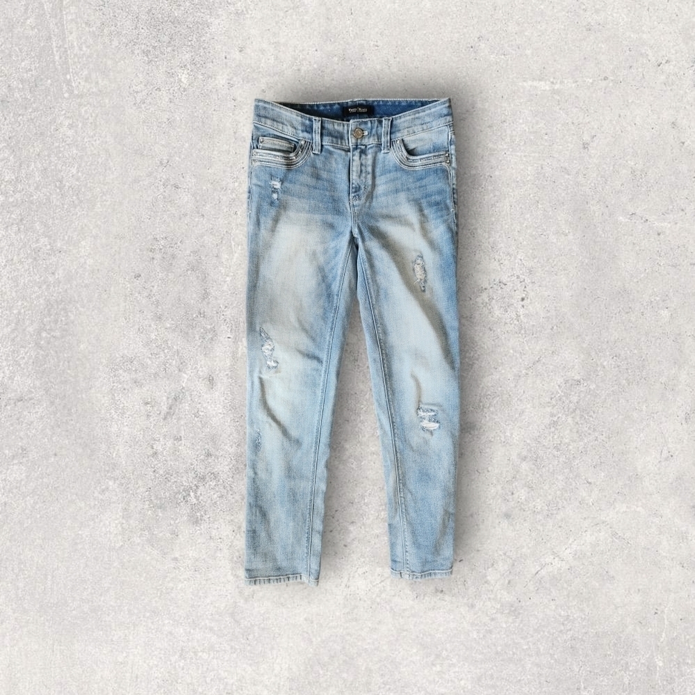 White House Black Market Straight Leg Crop Jeans Size 0